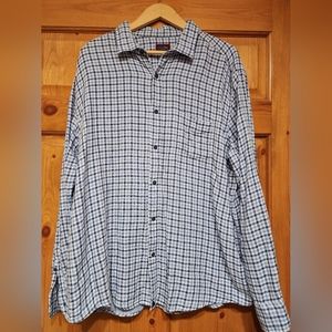 UNTUKit Men's Plaid Button Down Shirt, XXL